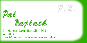 pal majlath business card