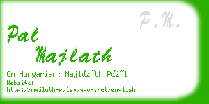 pal majlath business card